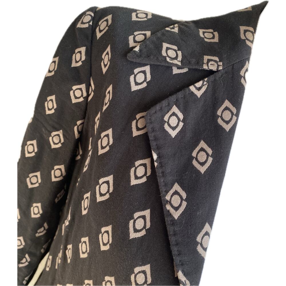 Sigrid Olsen Moroccan Geometric Leaf Print Blazer… - image 7